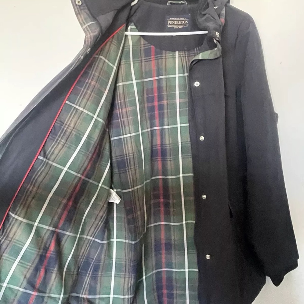 Pendleton Women’s Jacket Size Large Dark Gray Pla… - image 7